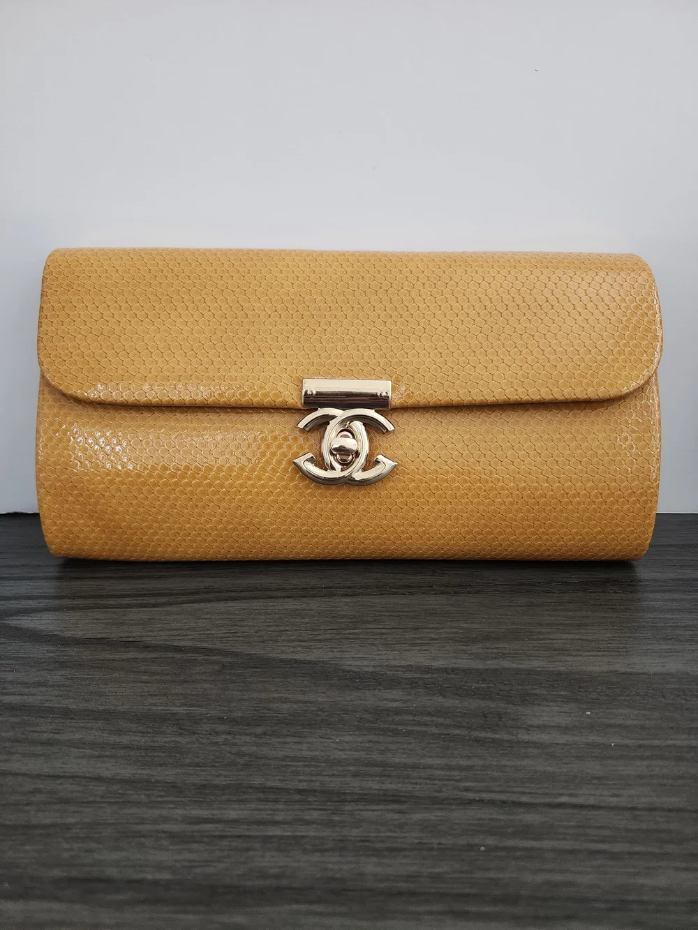 Classic Mustard Yellow Textured Wallet - Women's Clutch